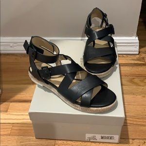 Marc Fisher gladiator black sandals